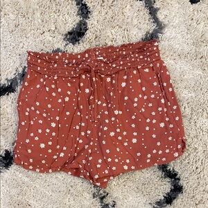 SO Brown High Waist Shorts Relaxed Fit